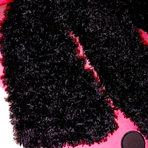 FLUFFY COAT STYLISH JACKET WITH MATCHING DESIGN SCARF - Picture 10 of 10